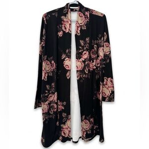 Women’s Stunning Floral Thigh Length Cardigan Flowy Summer Size Small